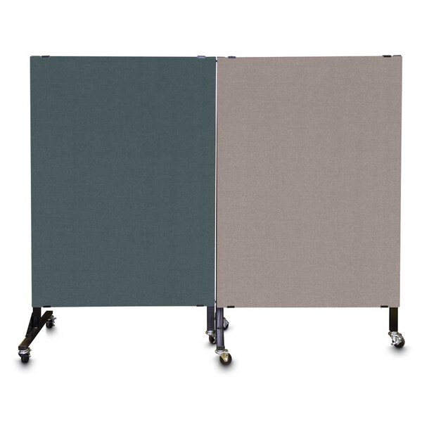 Enclosed Corkboard, 1 Door, 72"x48", 4" Fra